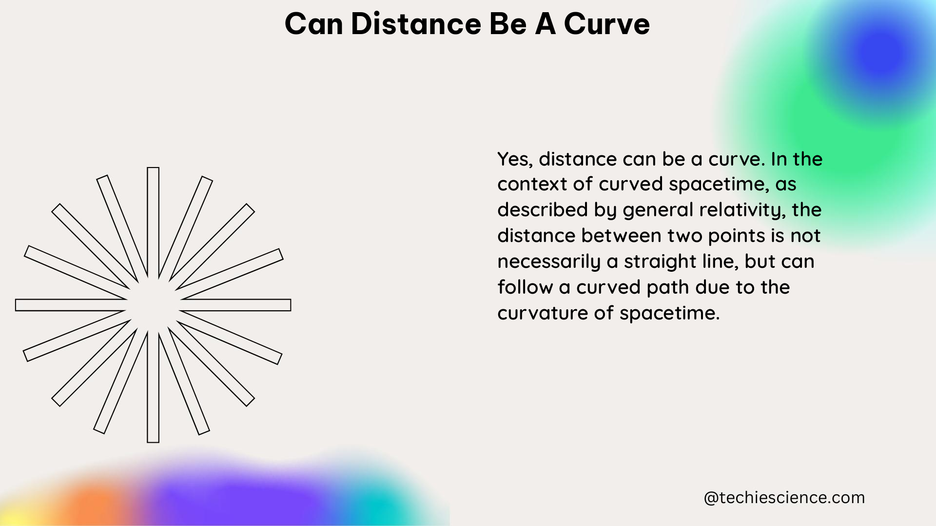 can distance be a curve