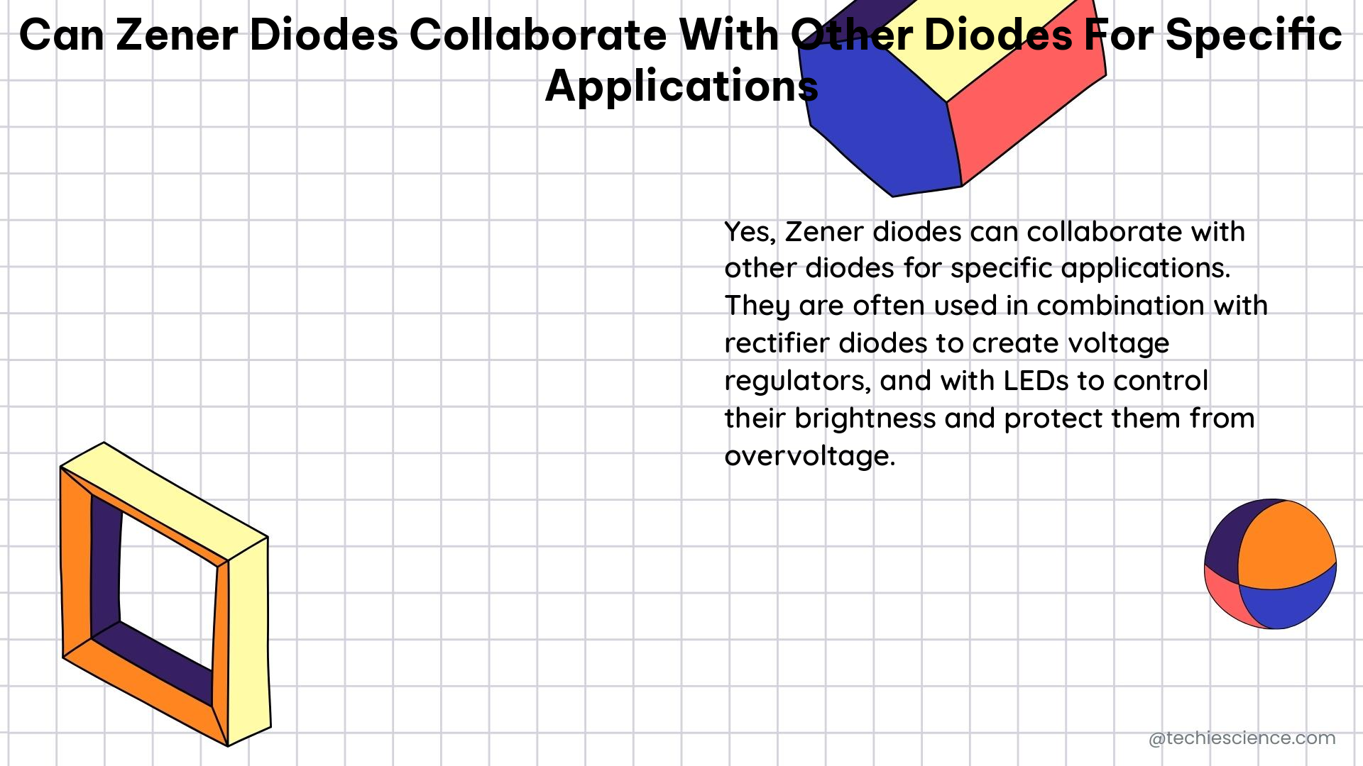 can zener diodes collaborate with other diodes for specific applications