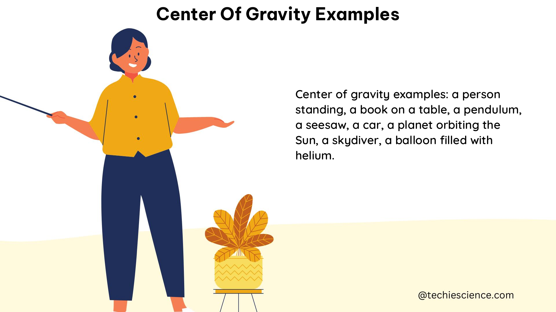 center of gravity examples