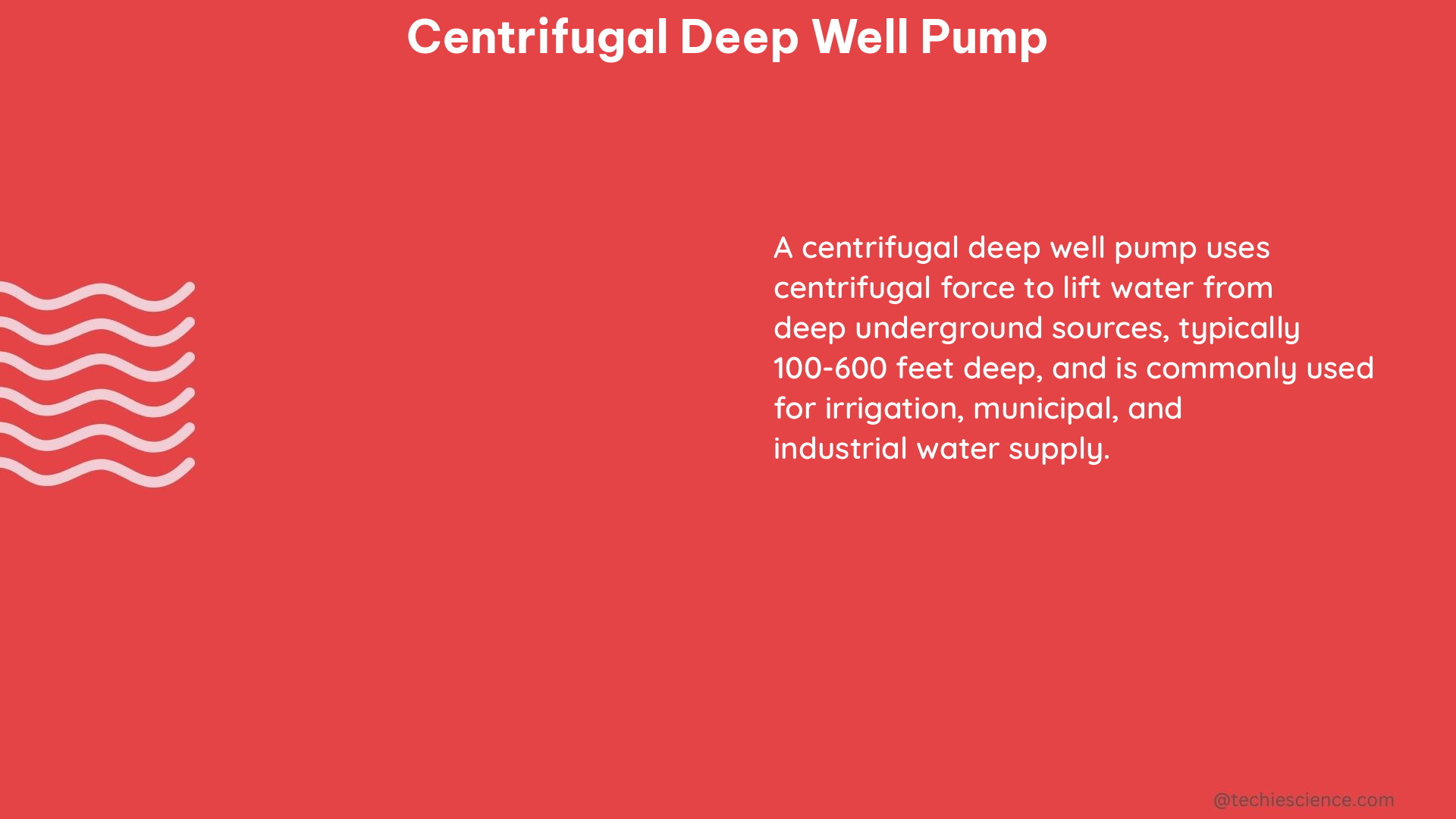 centrifugal deep well pump