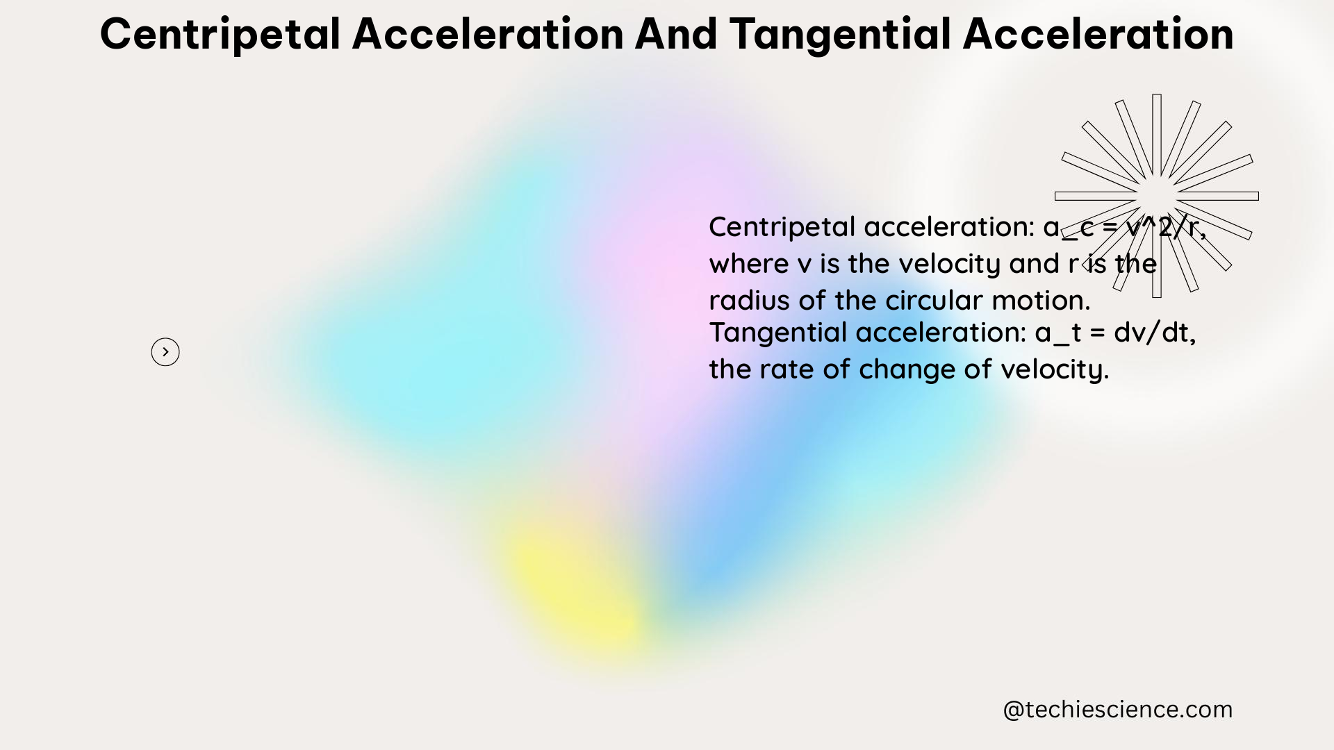 centripetal acceleration and tangential acceleration