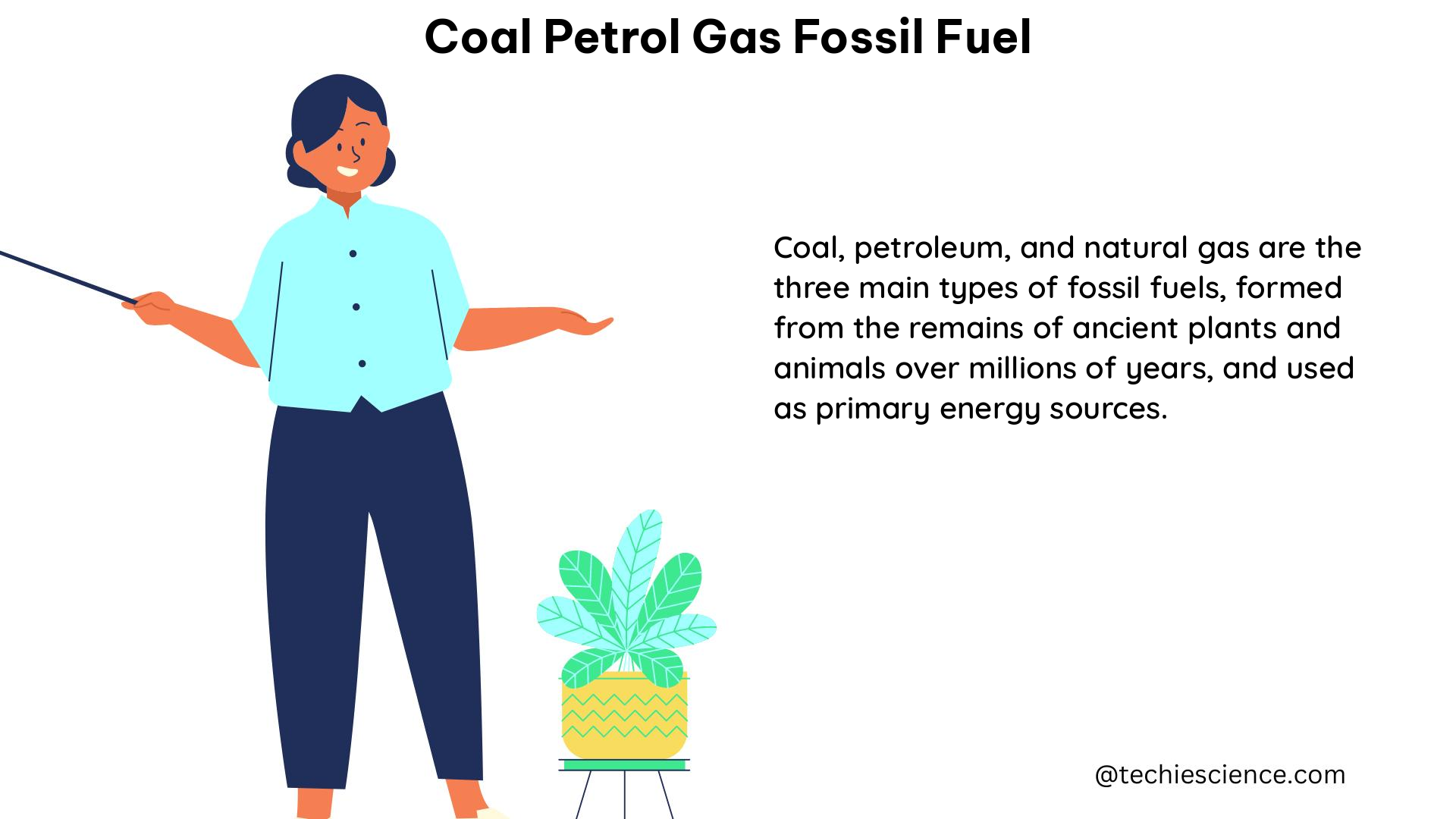 coal petrol gas fossil fuel