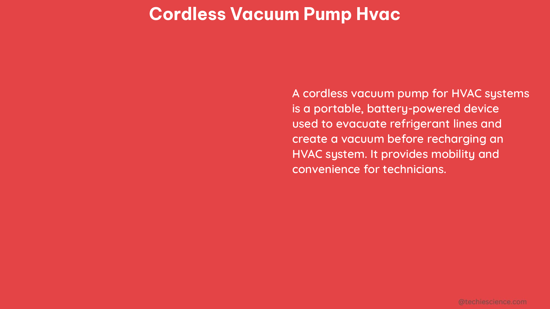 cordless vacuum pump hvac