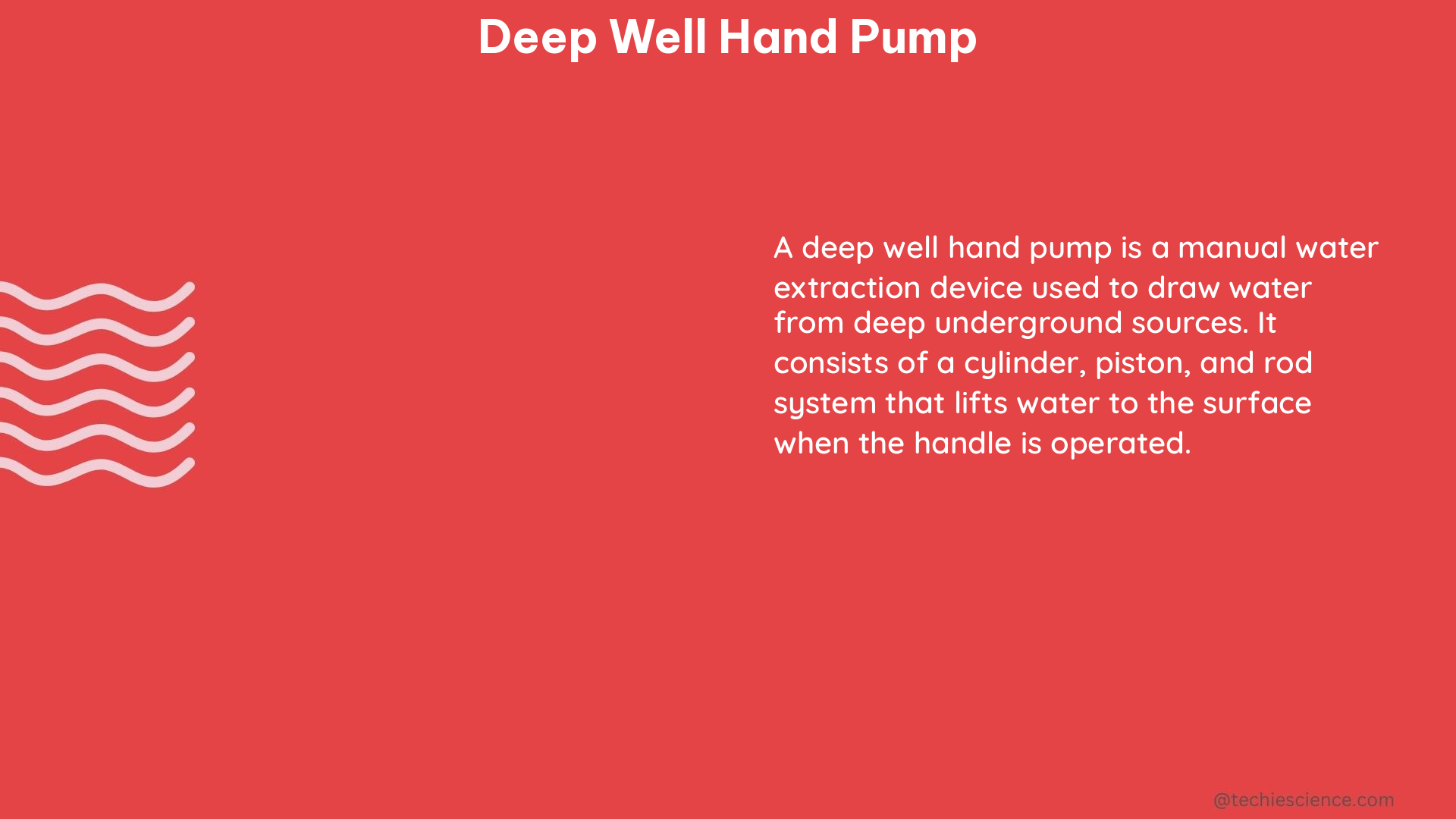 deep well hand pump