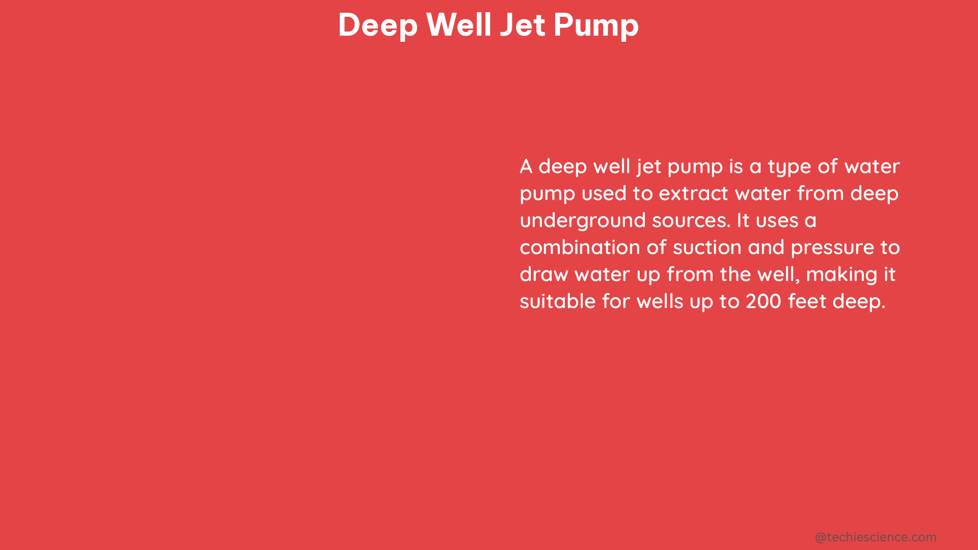 deep well jet pump