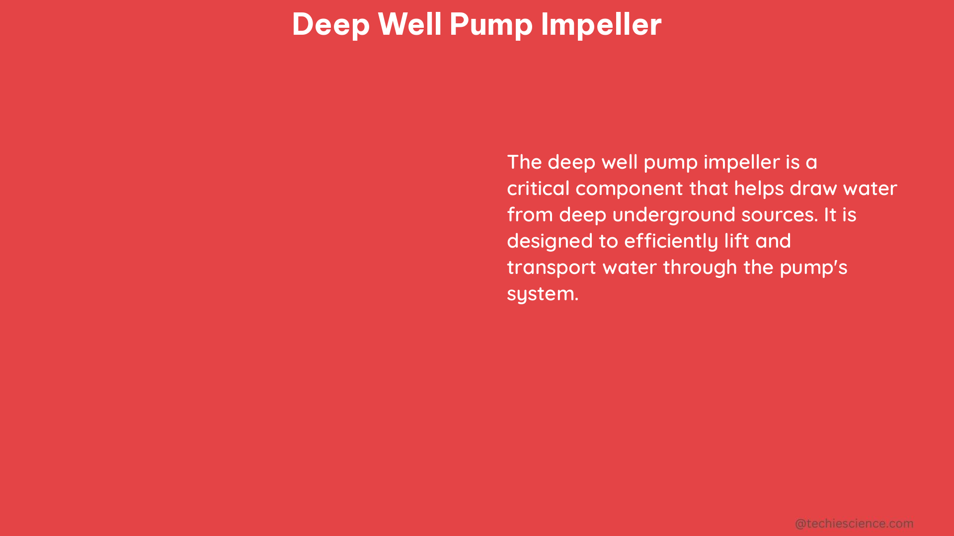 deep well pump impeller