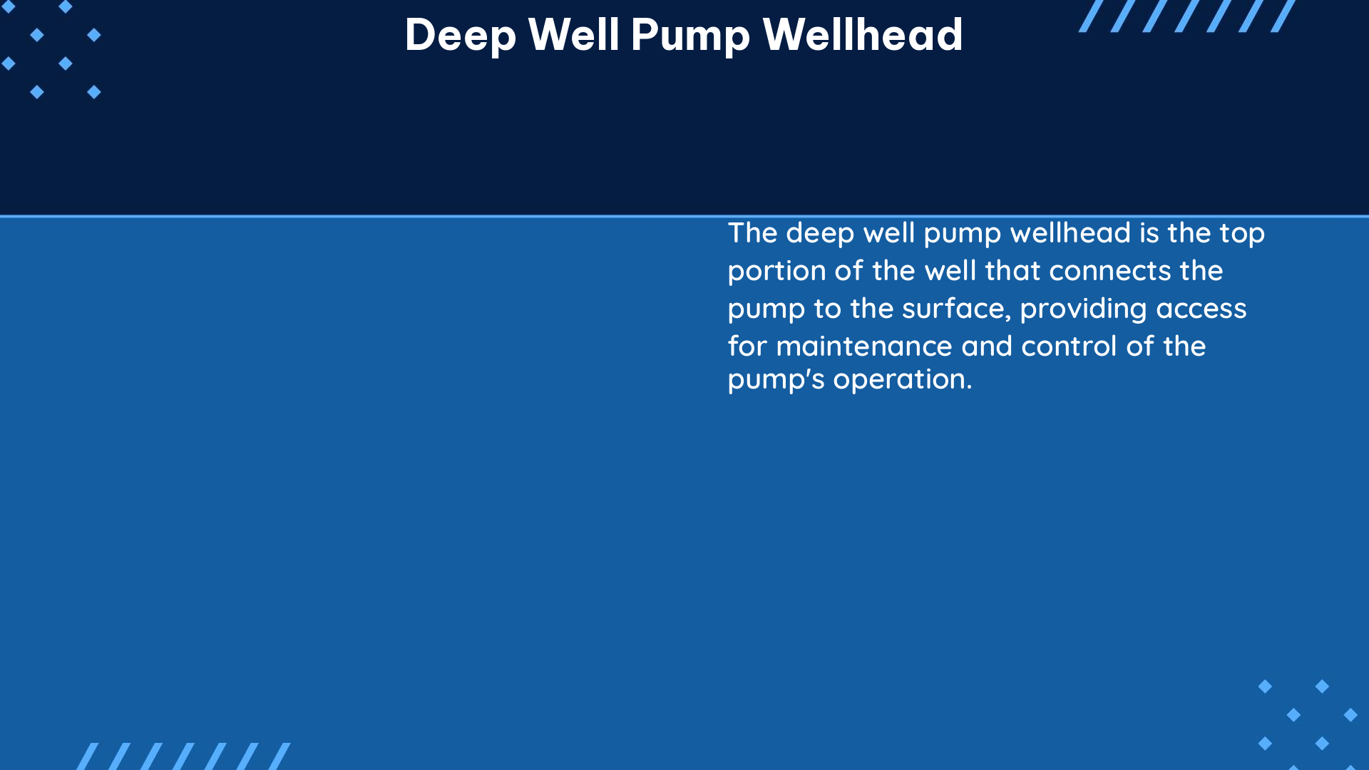 deep well pump wellhead