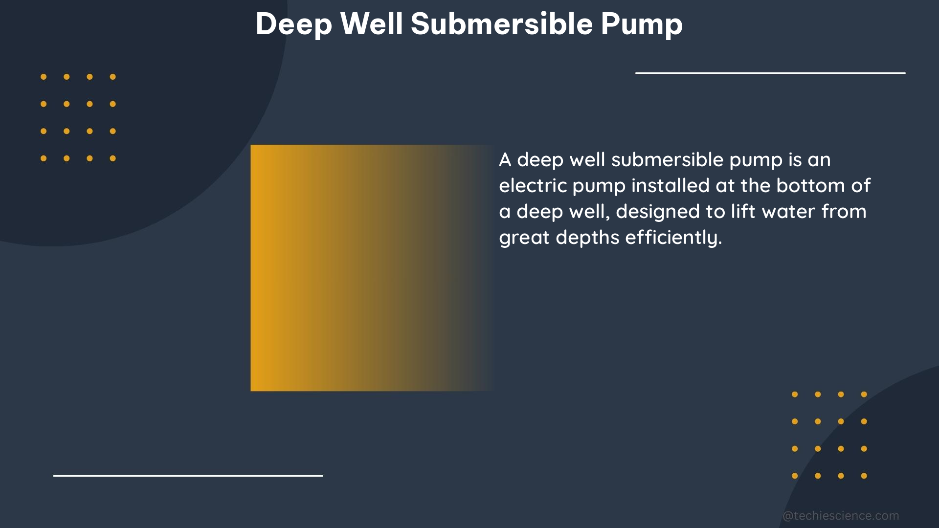 deep well submersible pump