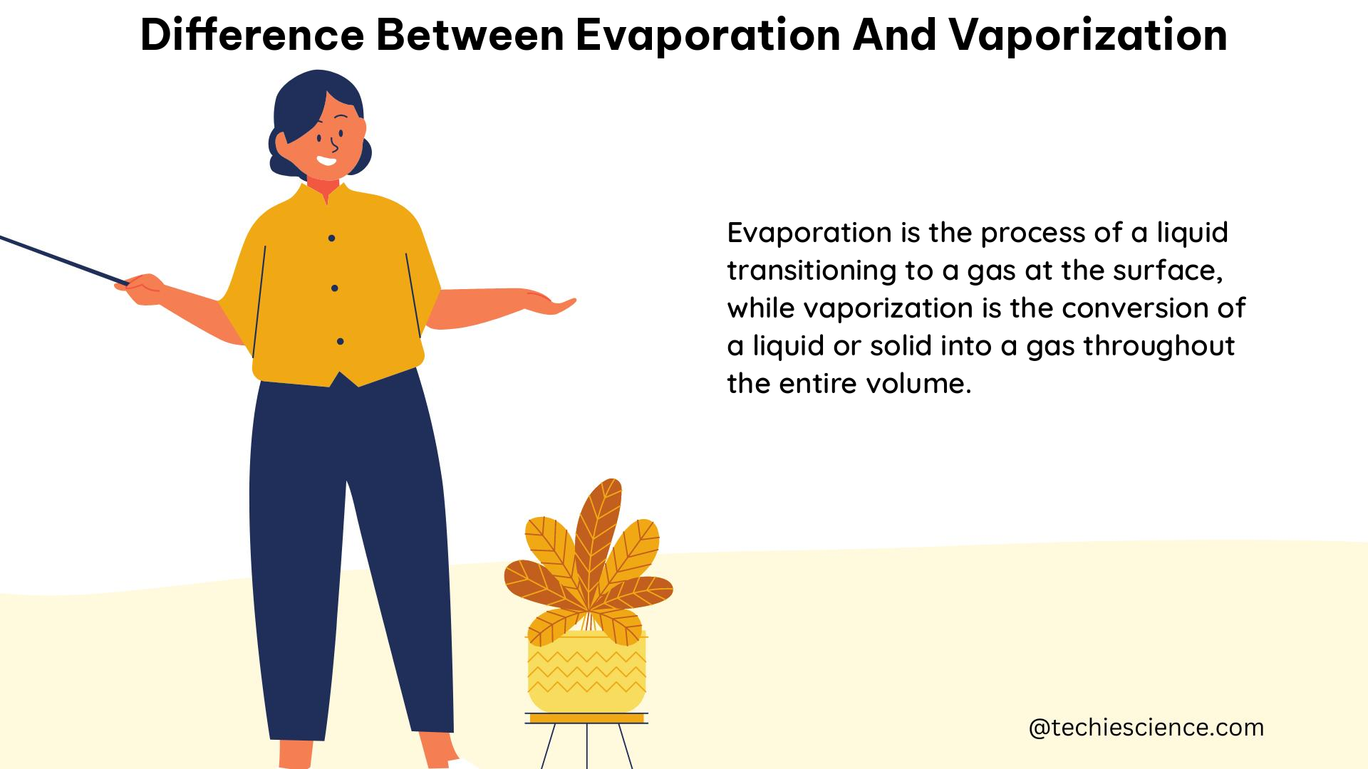 difference between evaporation and vaporization