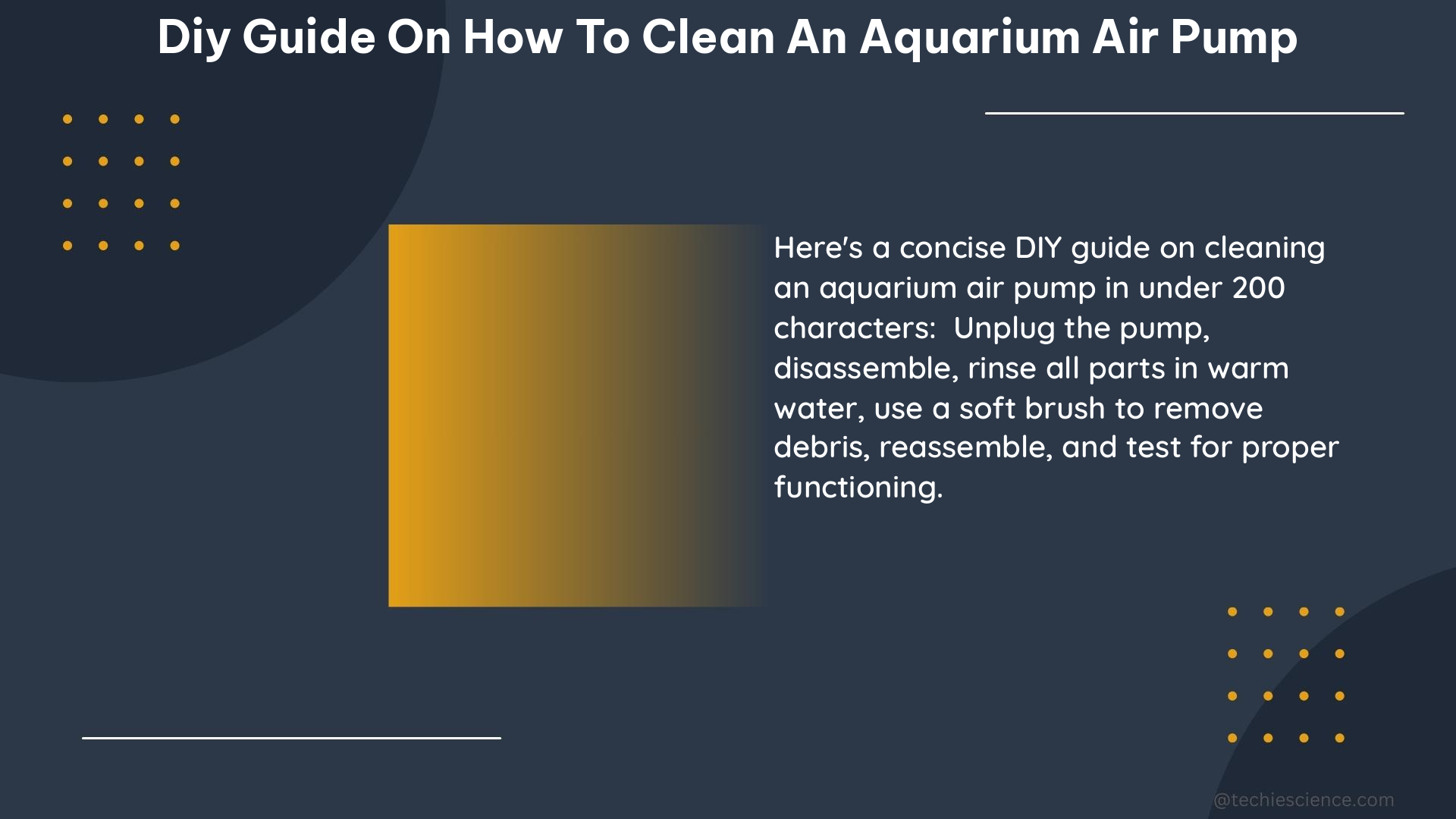 diy guide on how to clean an aquarium air pump