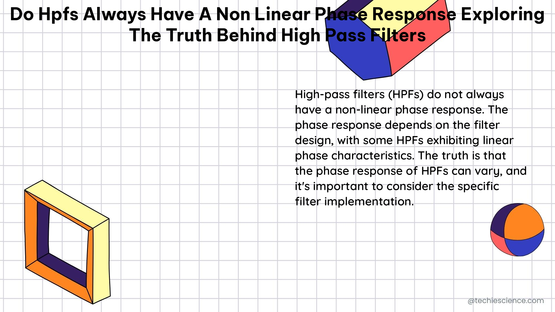 do hpfs always have a non linear phase response exploring the truth behind high pass filters