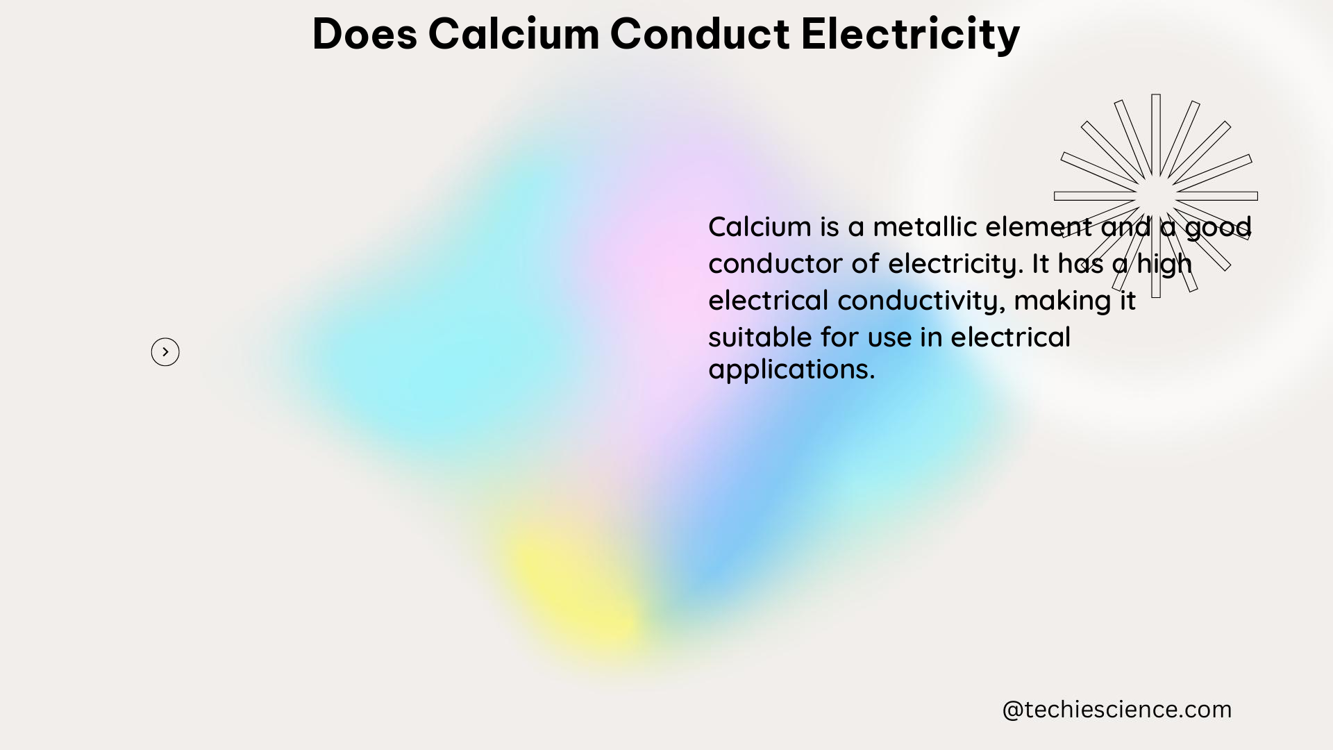 does calcium conduct electricity