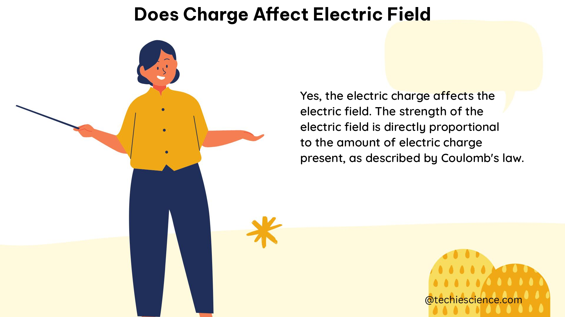 does charge affect electric field