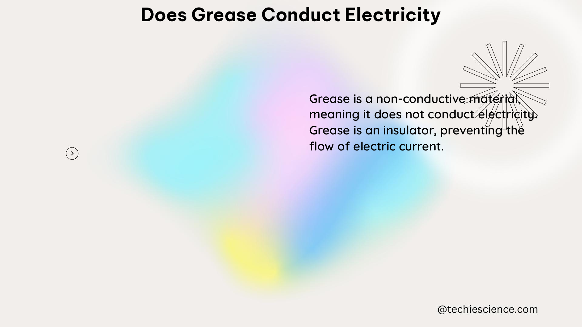 does grease conduct electricity