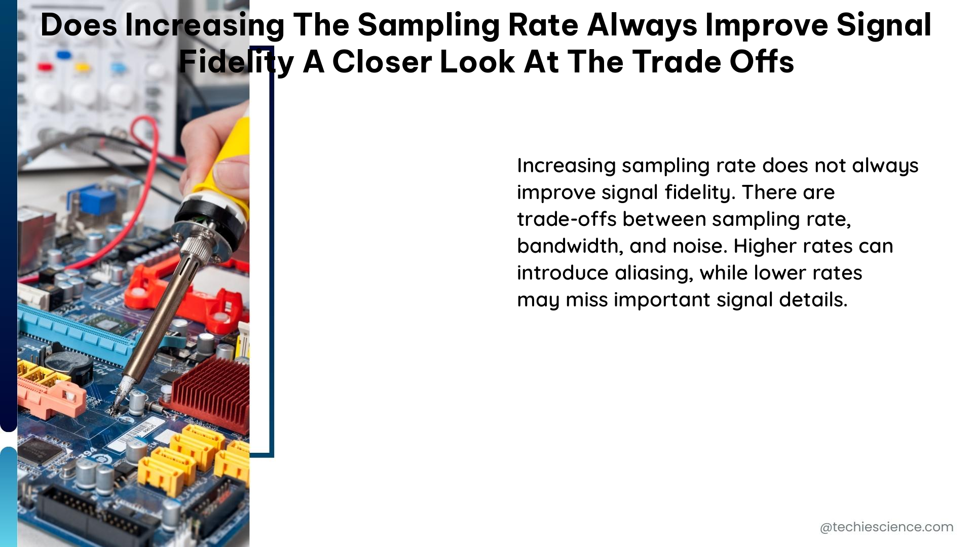 does increasing the sampling rate always improve signal fidelity a closer look at the trade offs