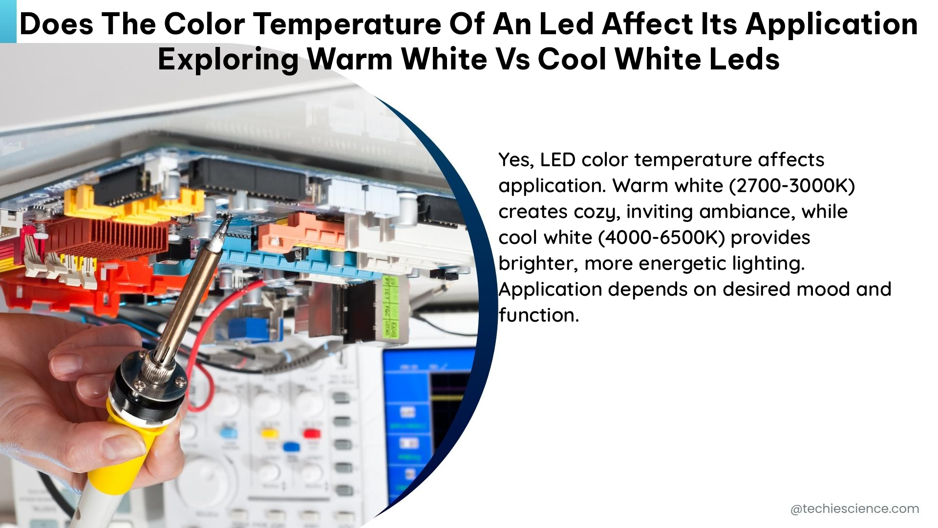 does the color temperature of an led affect its application exploring warm white vs cool white leds