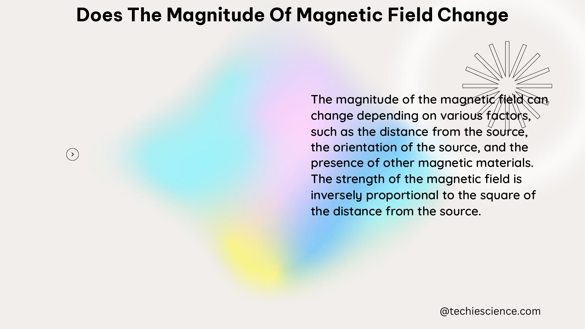 does the magnitude of magnetic field change