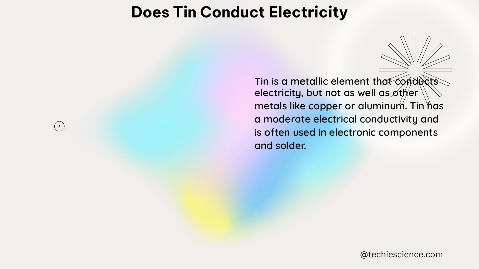 does tin conduct electricity