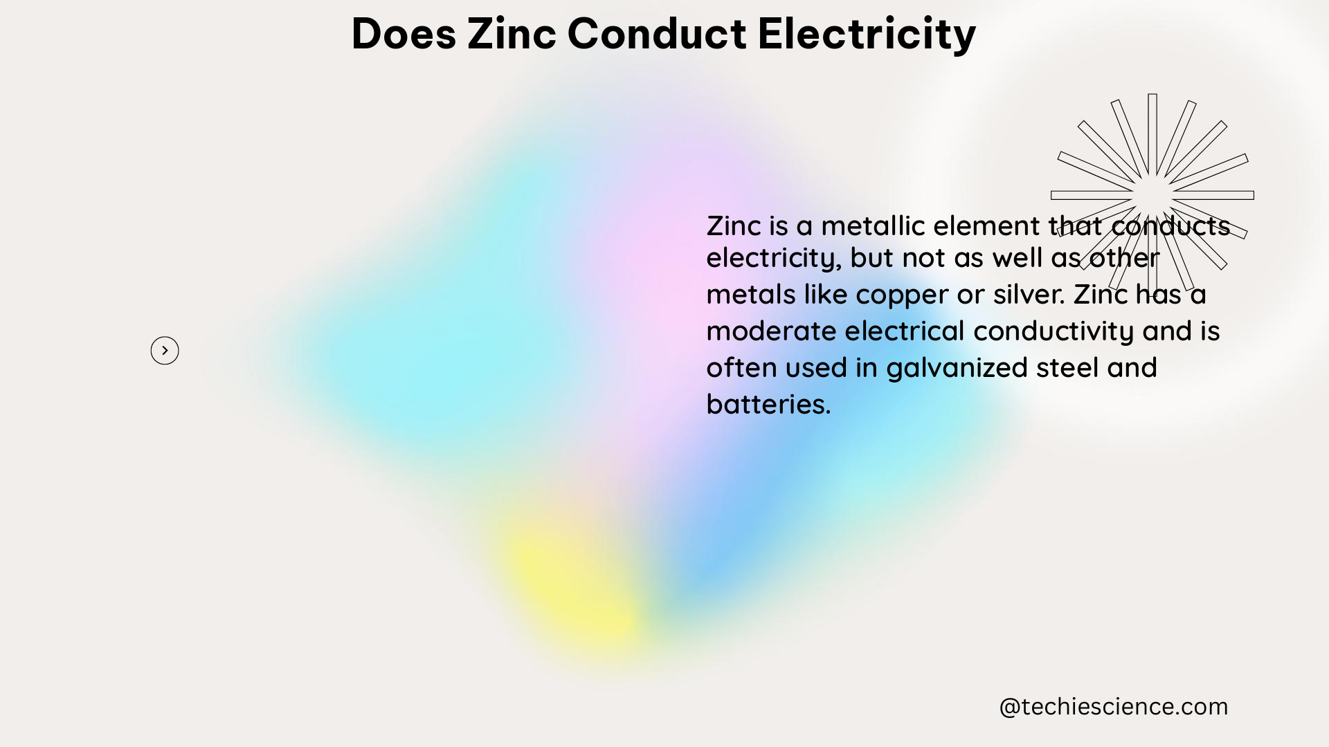 does zinc conduct electricity