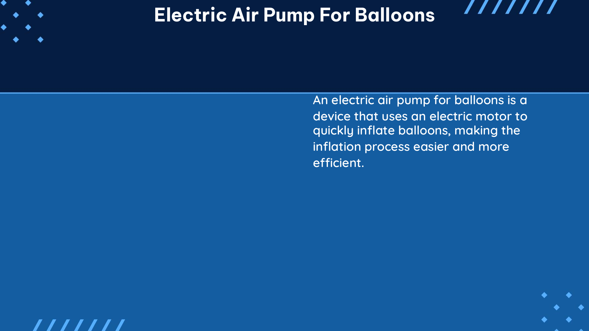 electric air pump for balloons