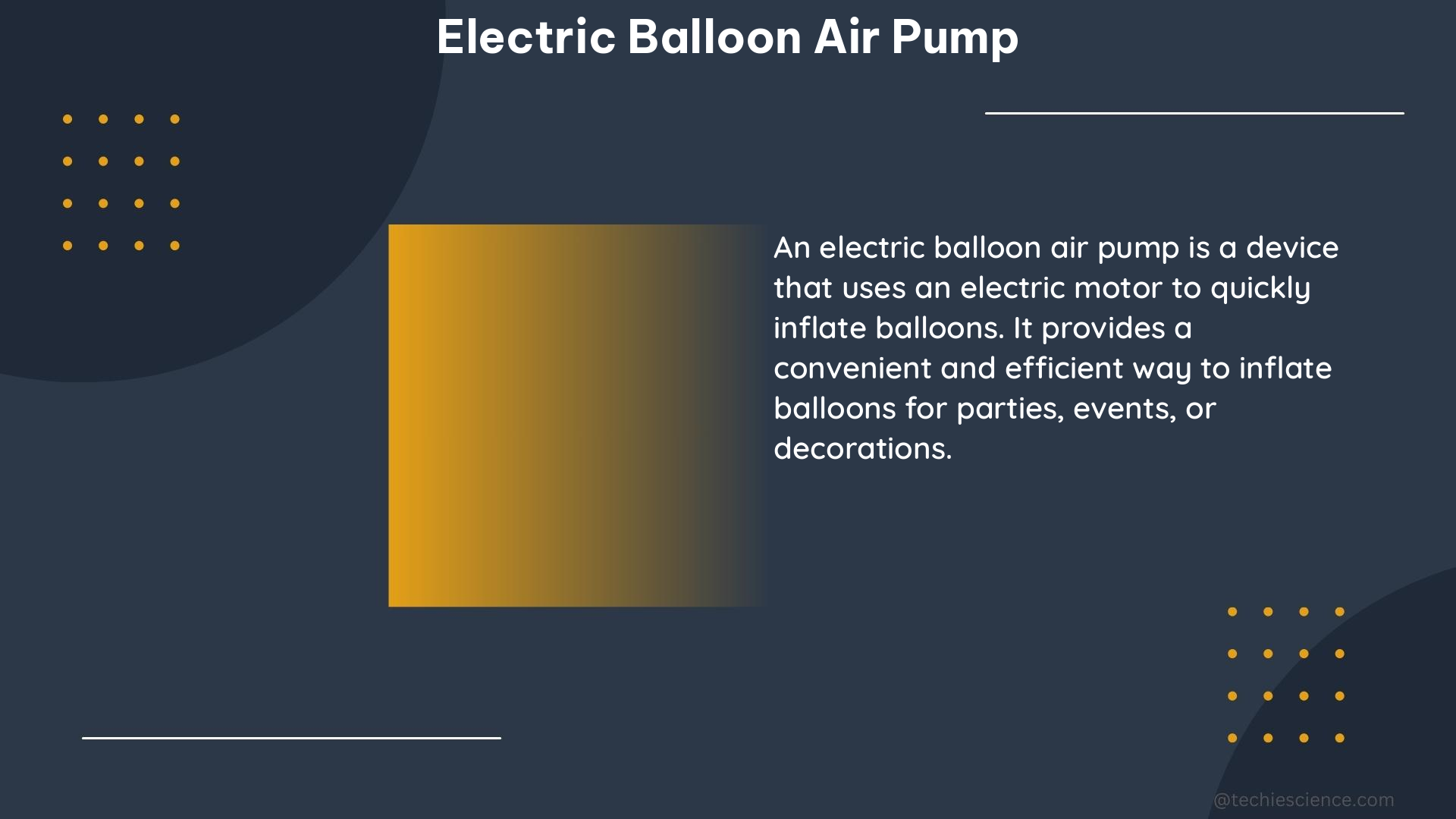 electric balloon air pump