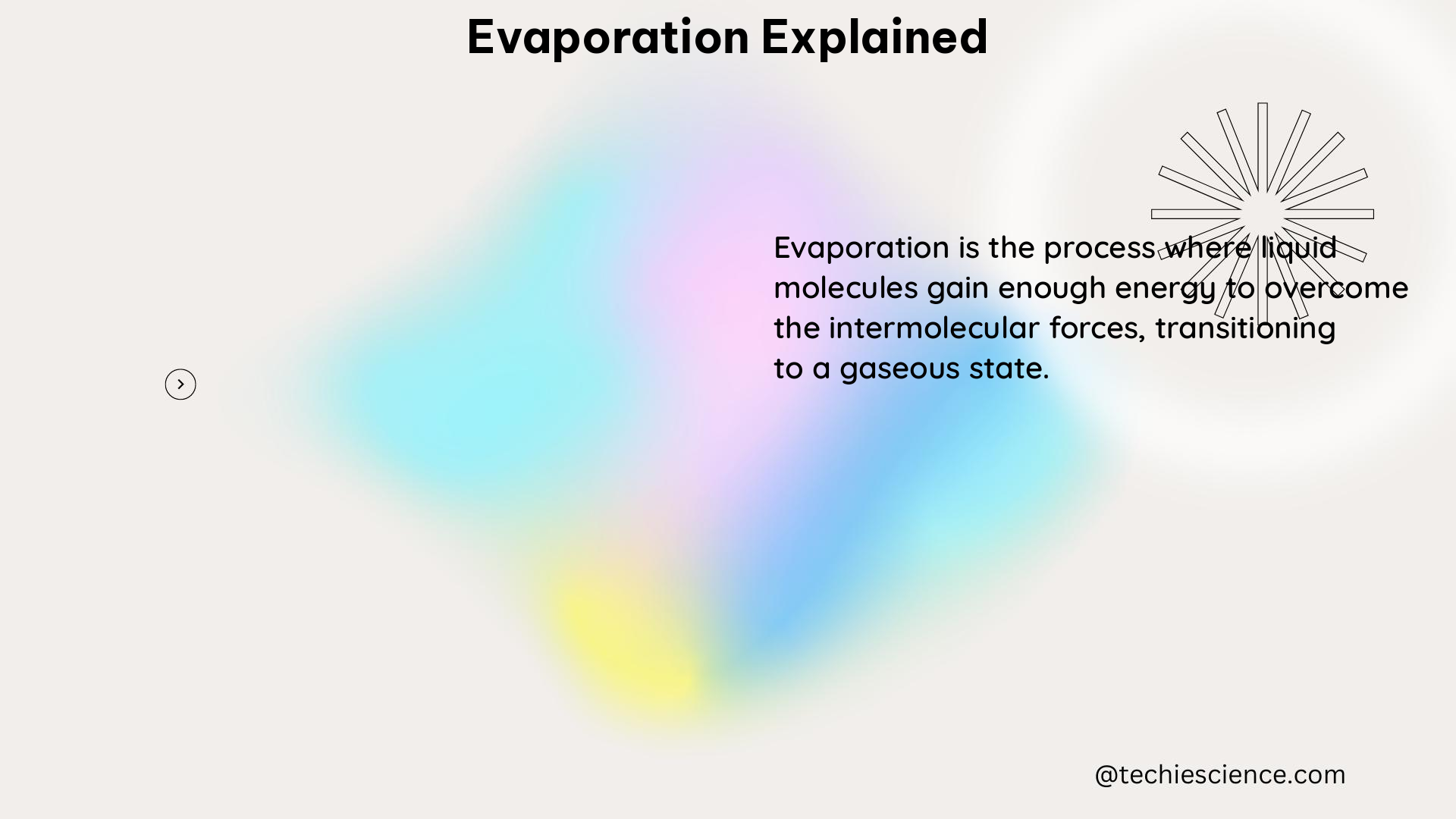 evaporation explained