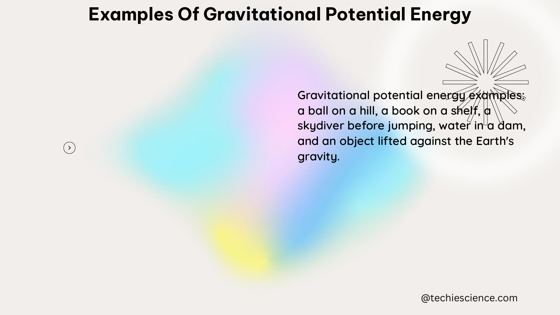 examples of gravitational potential energy