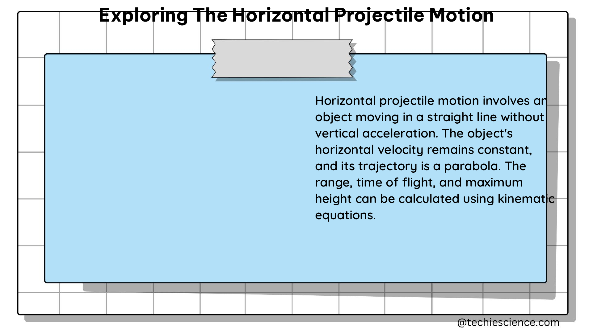 exploring the horizontal projectile motion