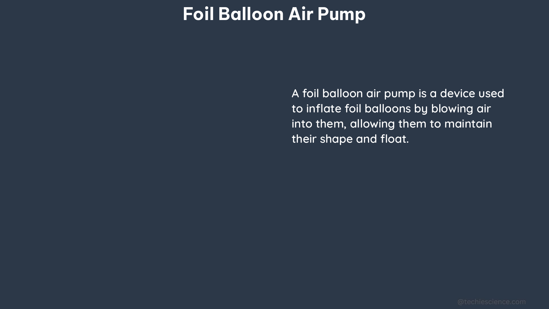 foil balloon air pump