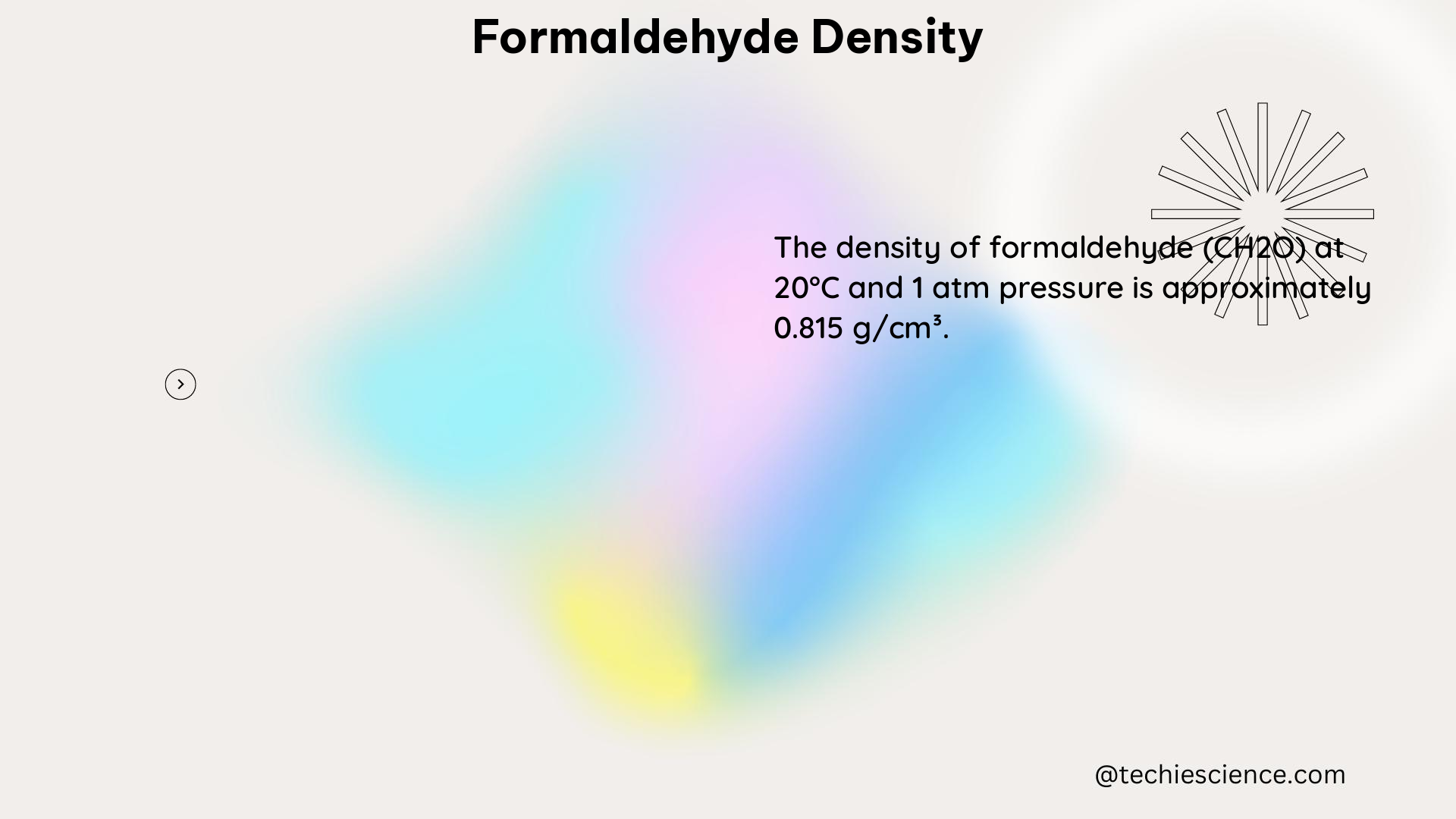 formaldehyde density