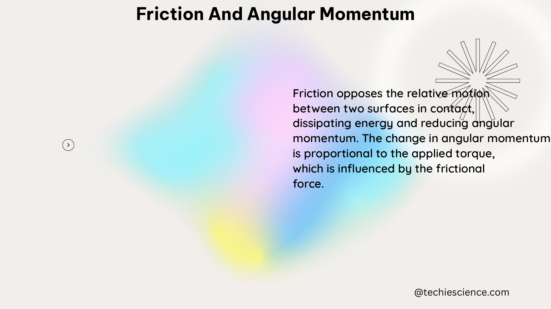 friction and angular momentum