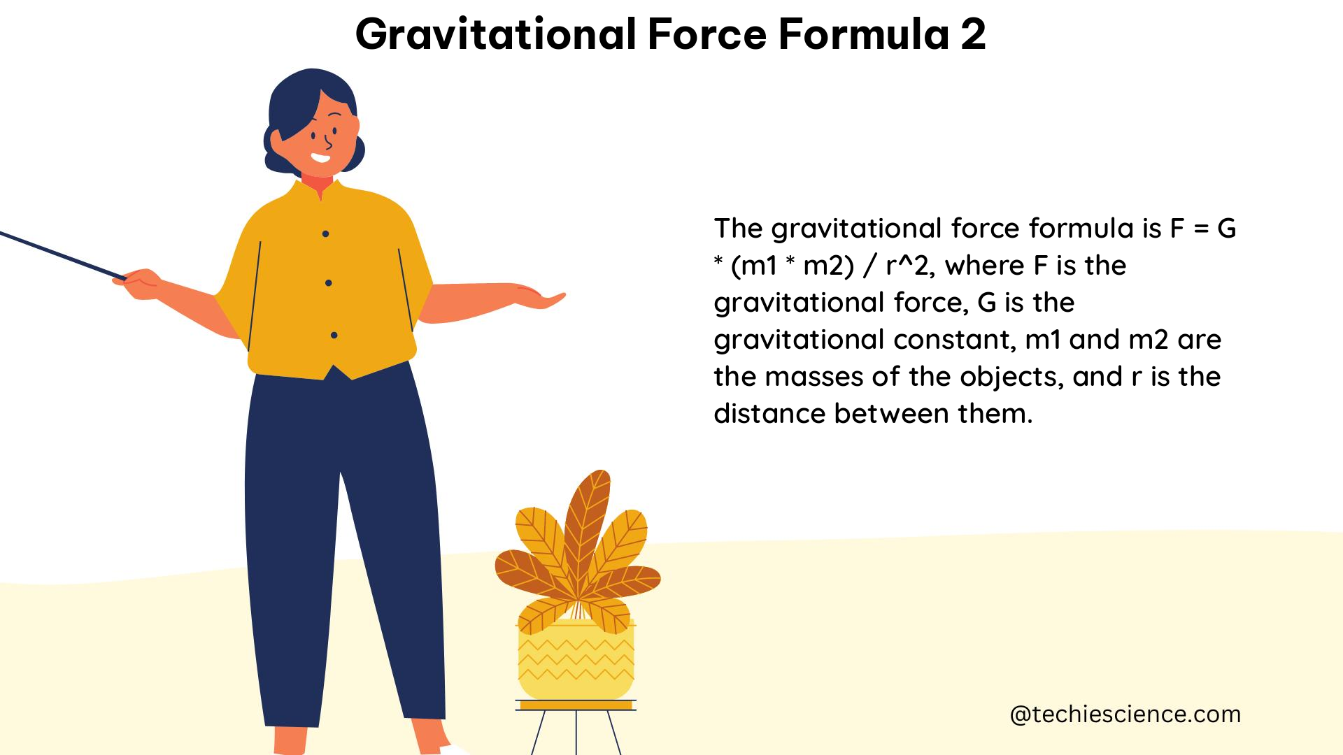 gravitational force formula 2