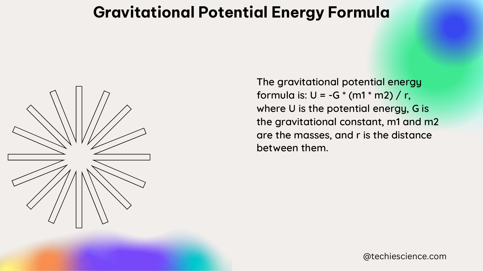 gravitational potential energy formula