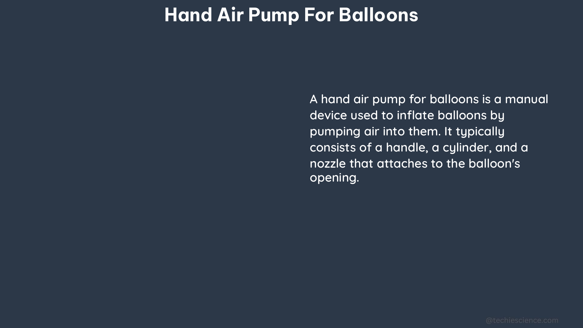 hand air pump for balloons