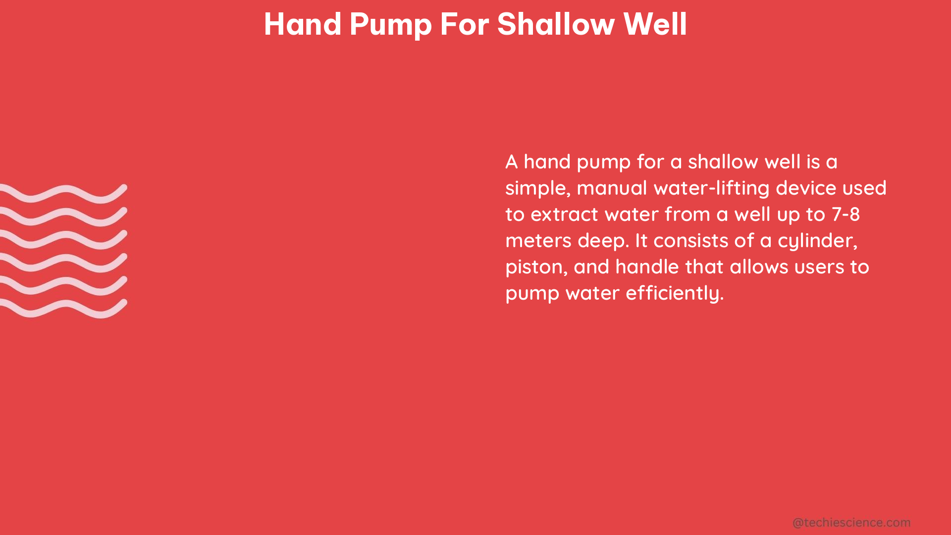 hand pump for shallow well