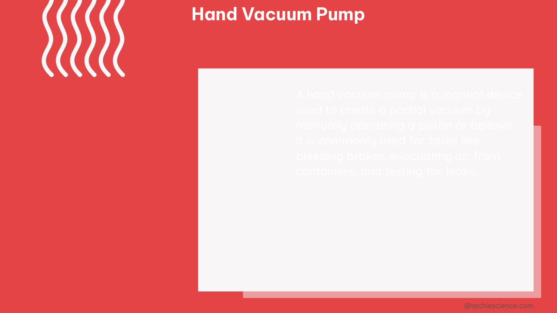 hand vacuum pump