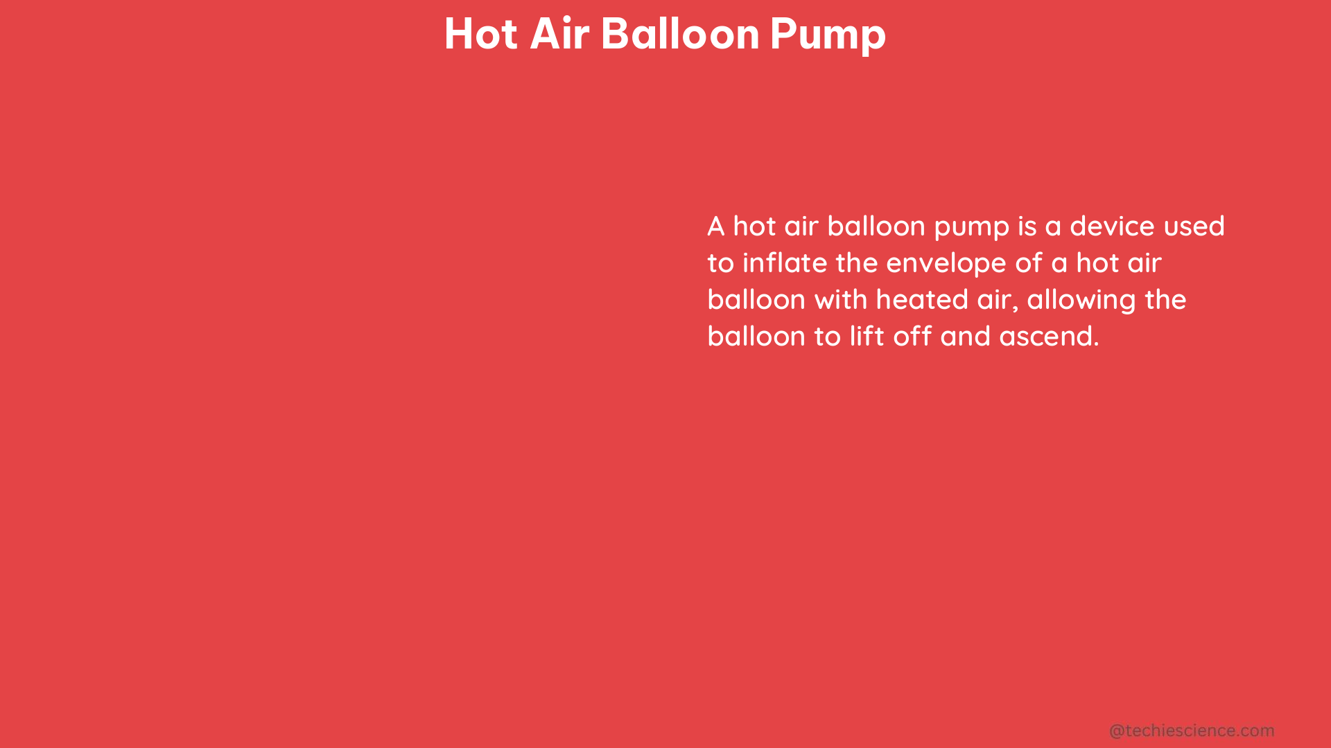 hot air balloon pump