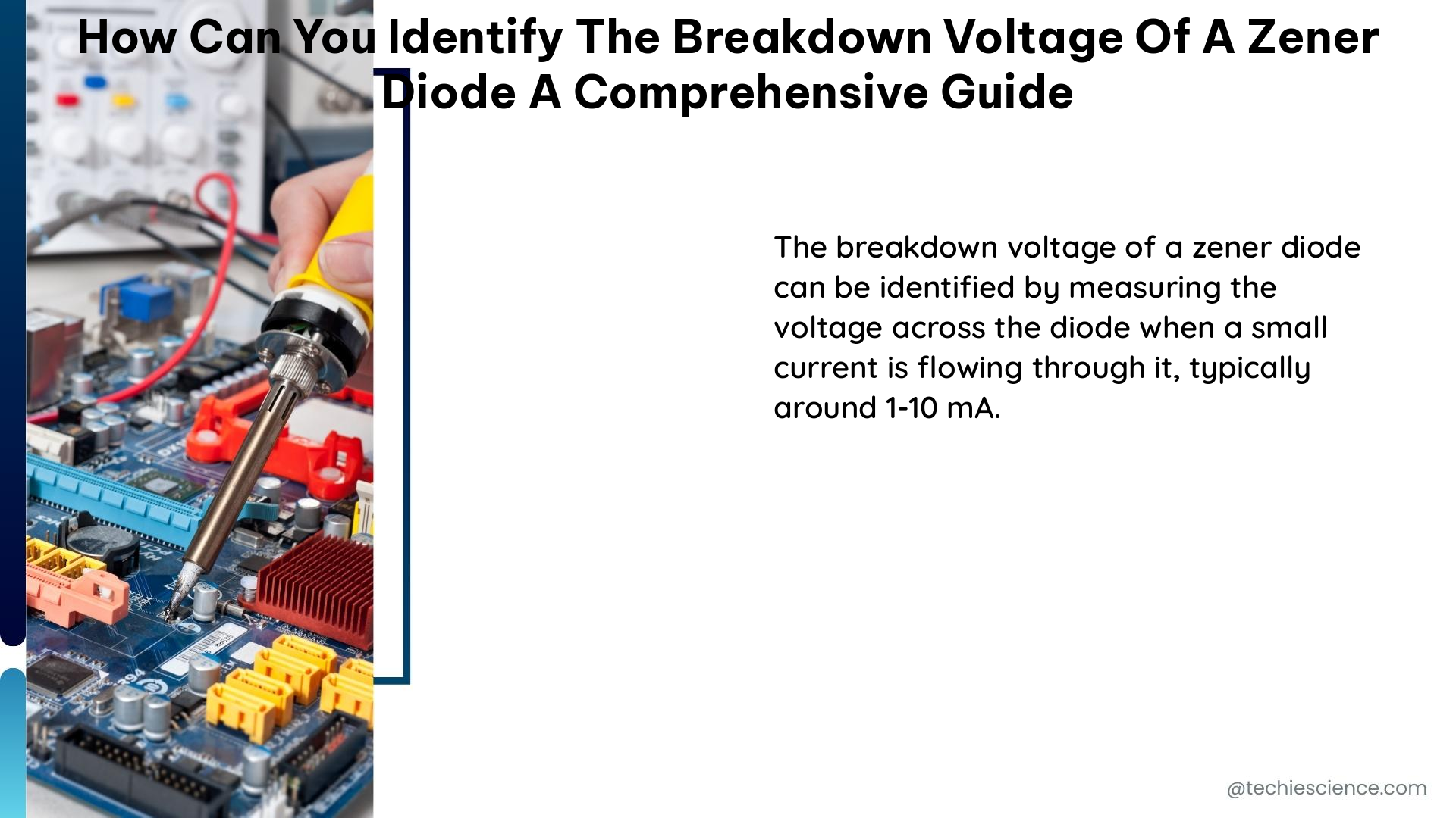 how can you identify the breakdown voltage of a zener diode a comprehensive guide