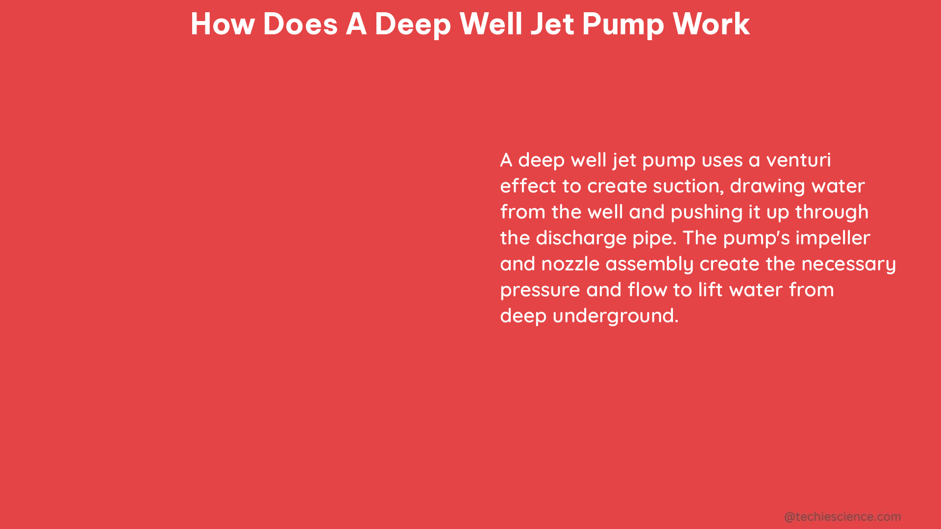 how does a deep well jet pump work