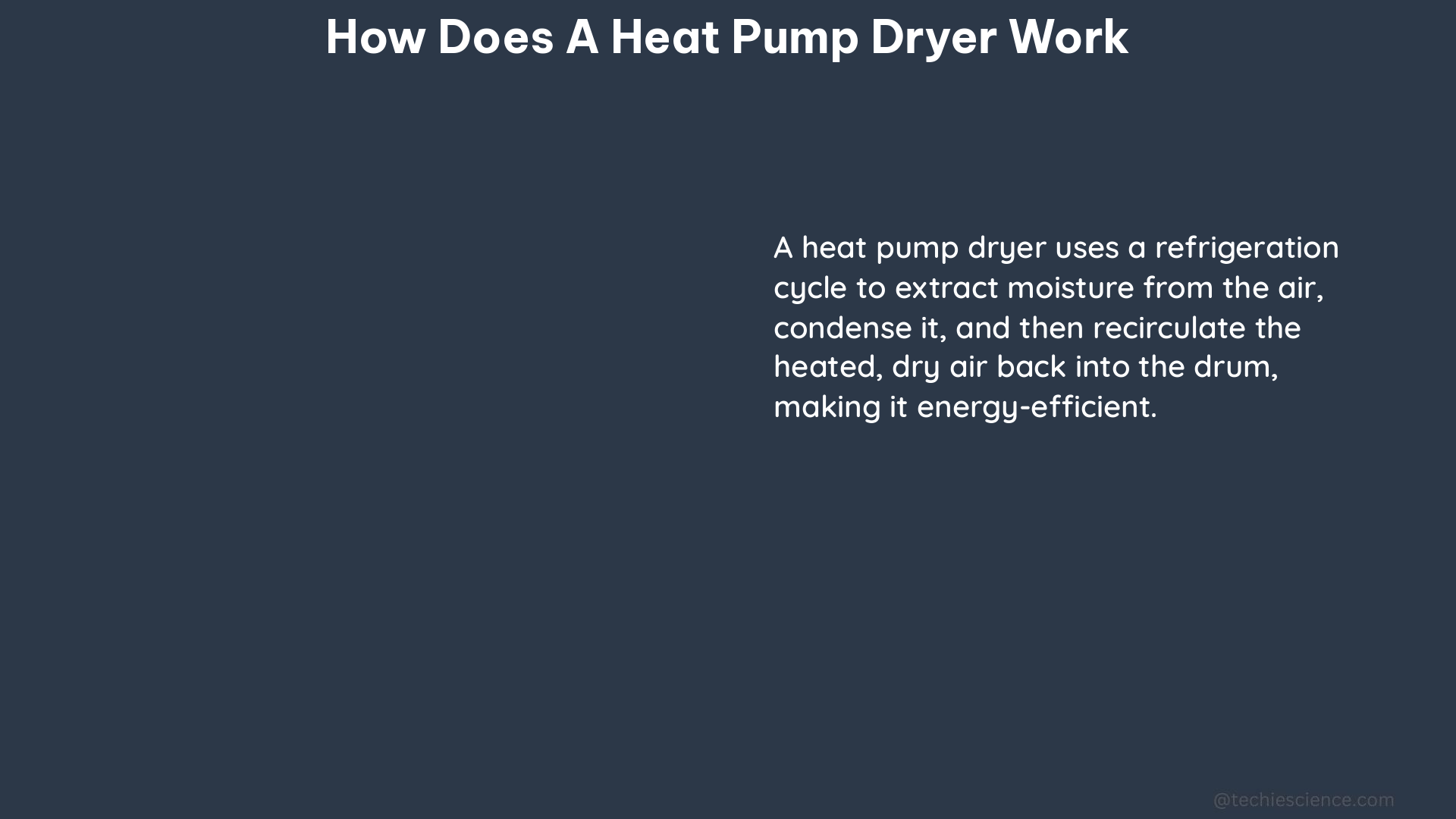 how does a heat pump dryer work