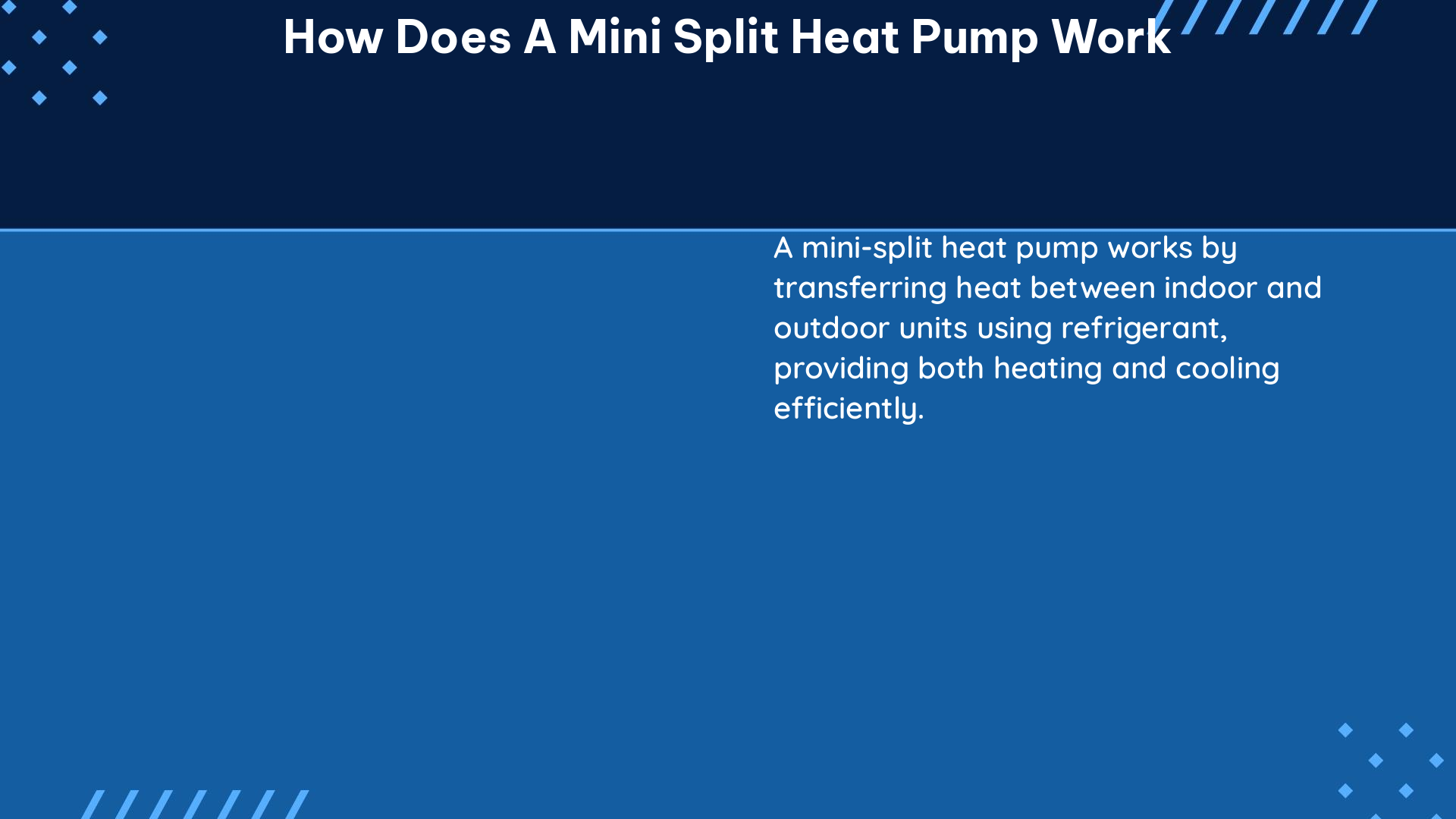 how does a mini split heat pump work 1