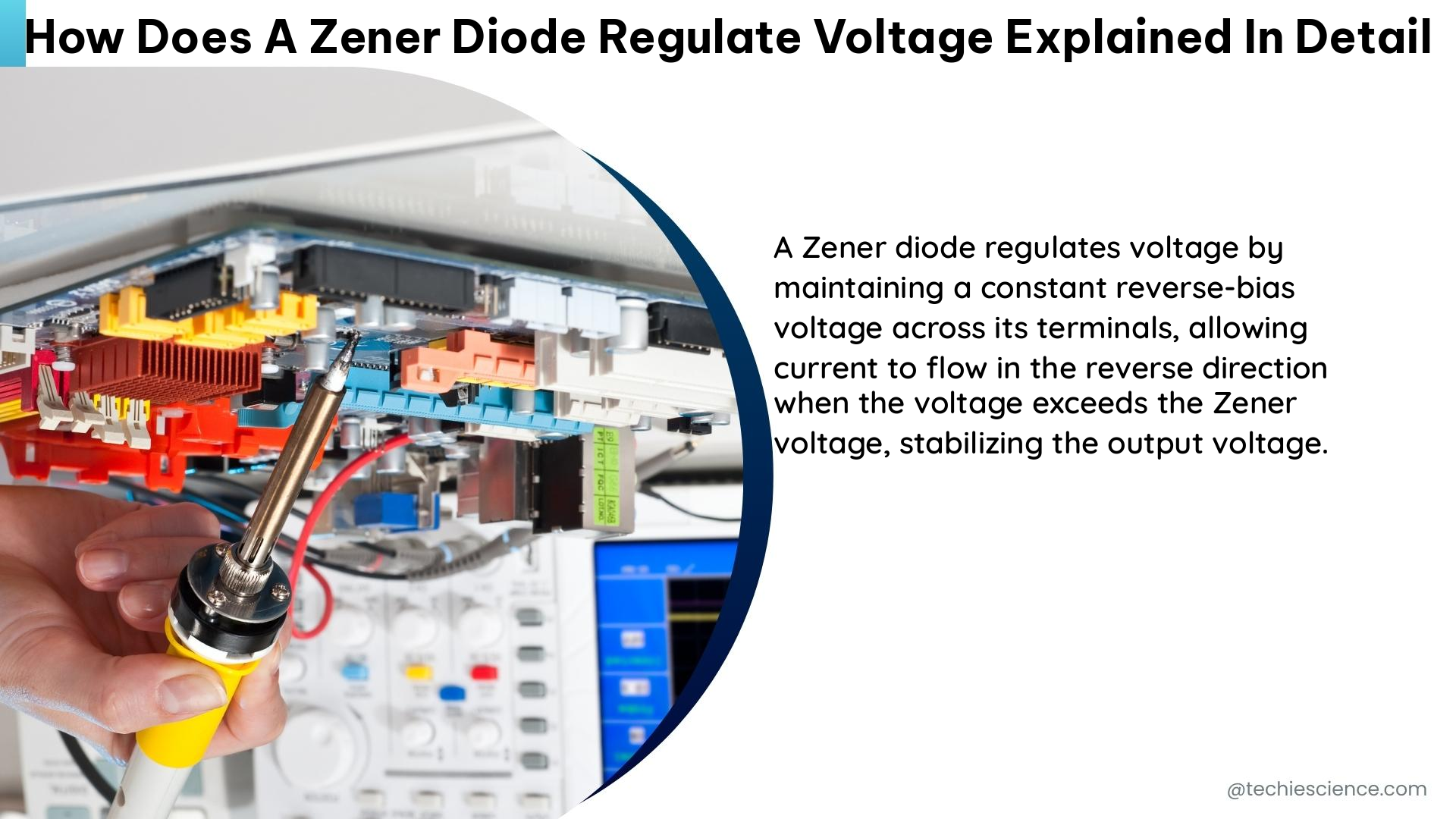 how does a zener diode regulate voltage explained in detail