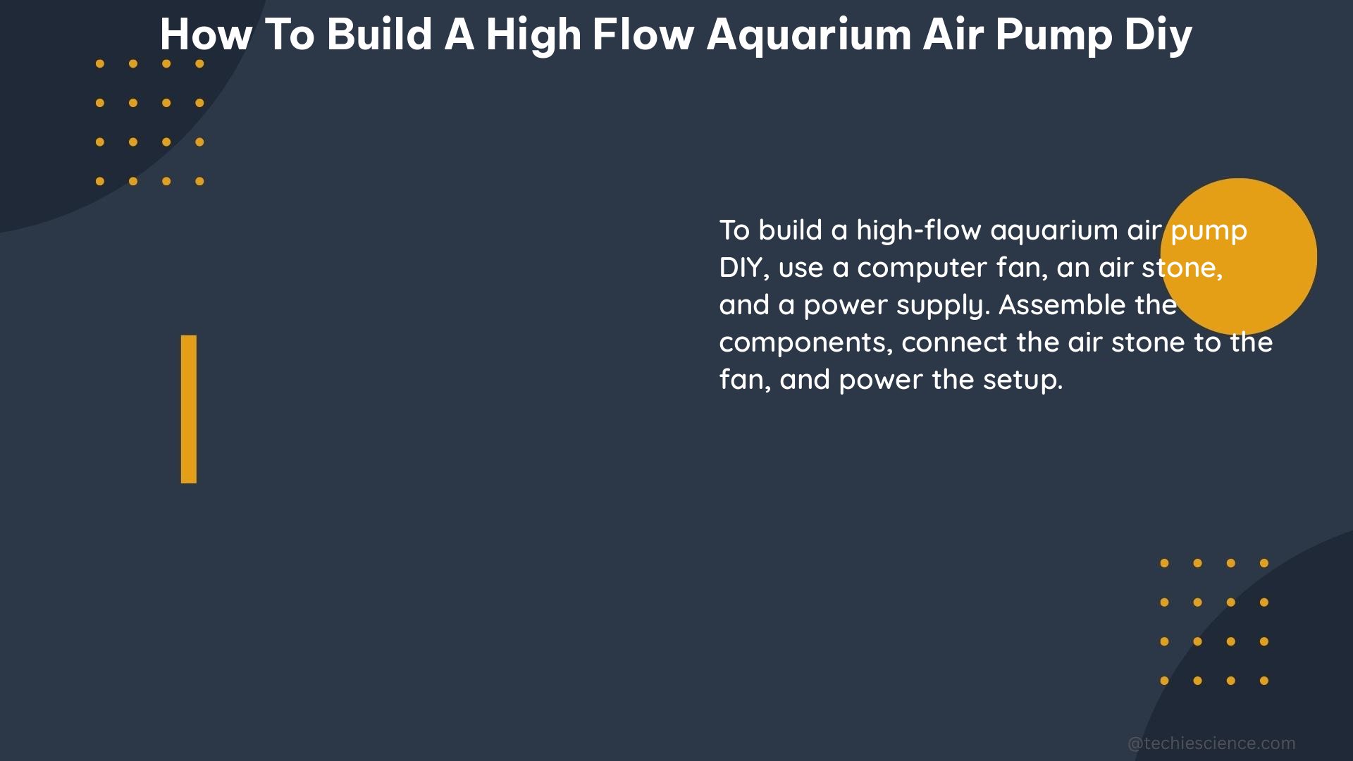 how to build a high flow aquarium air pump diy