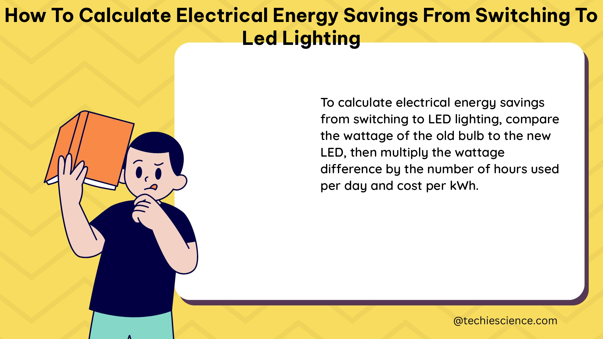 how to calculate electrical energy savings from switching to led lighting