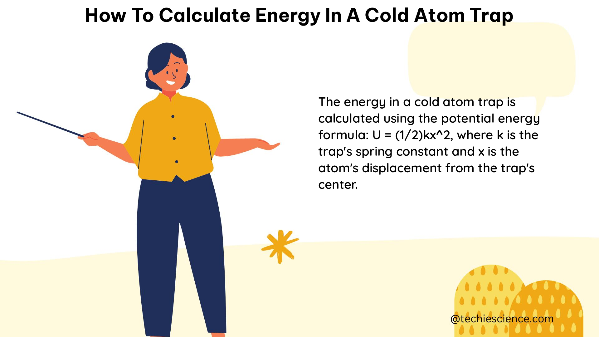 how to calculate energy in a cold atom trap