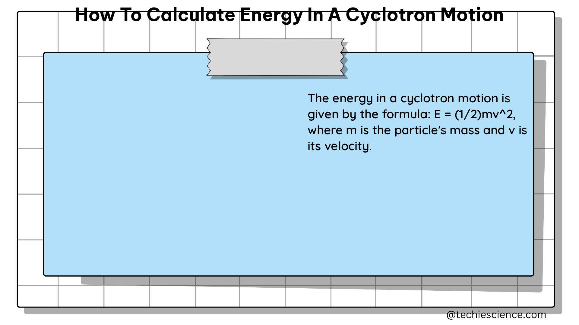 how to calculate energy in a cyclotron motion