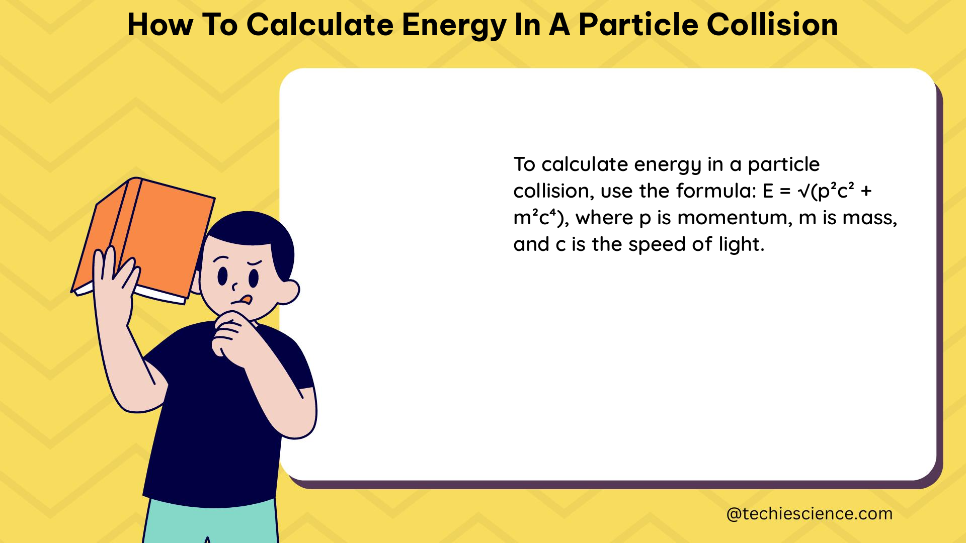 how to calculate energy in a particle collision