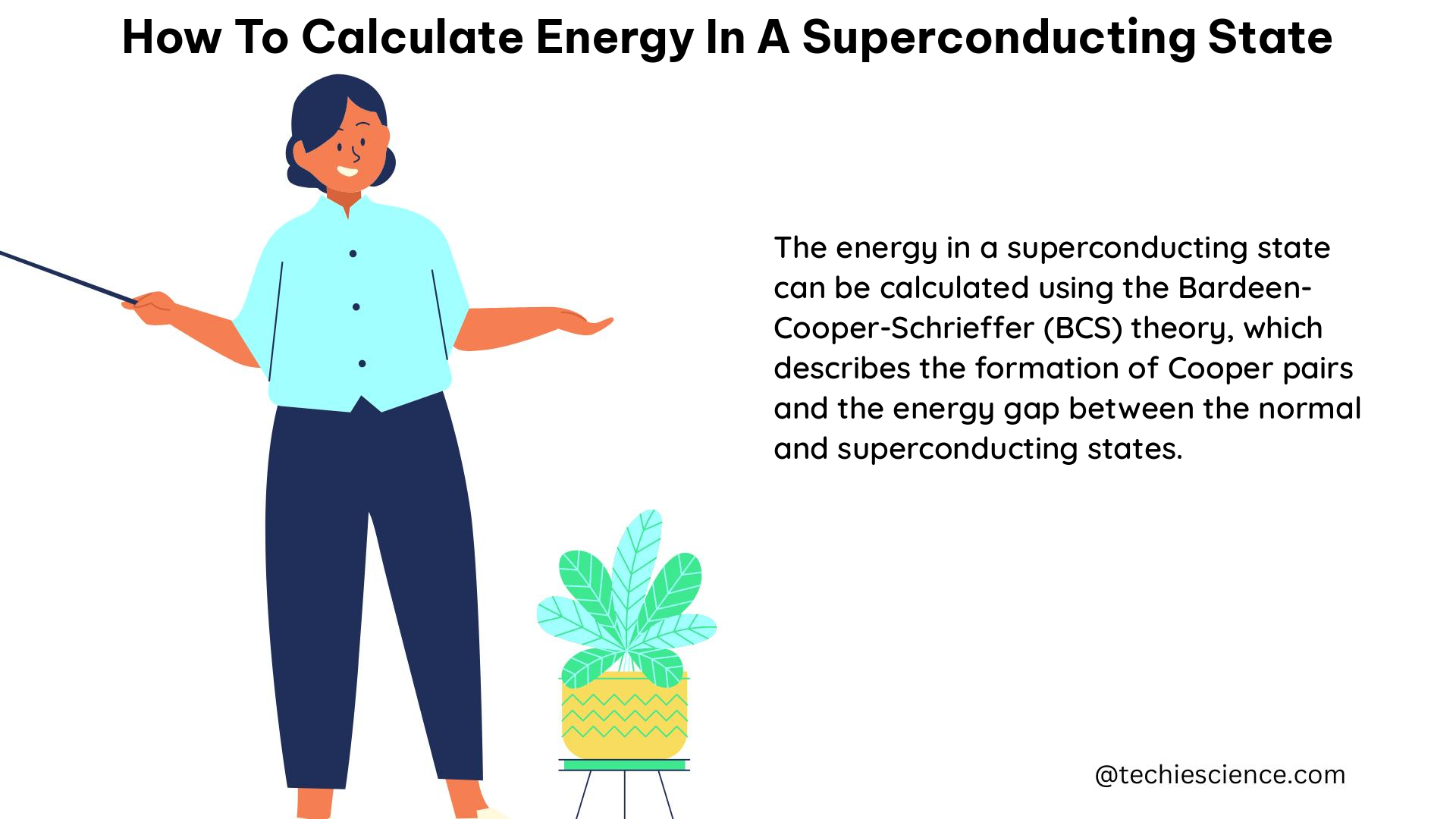 how to calculate energy in a superconducting state