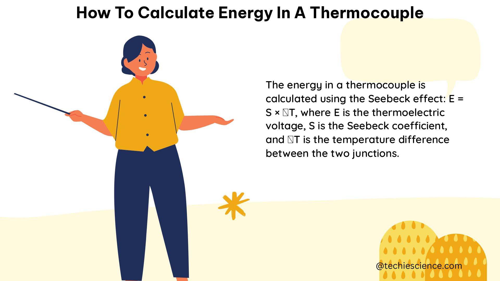 how to calculate energy in a thermocouple