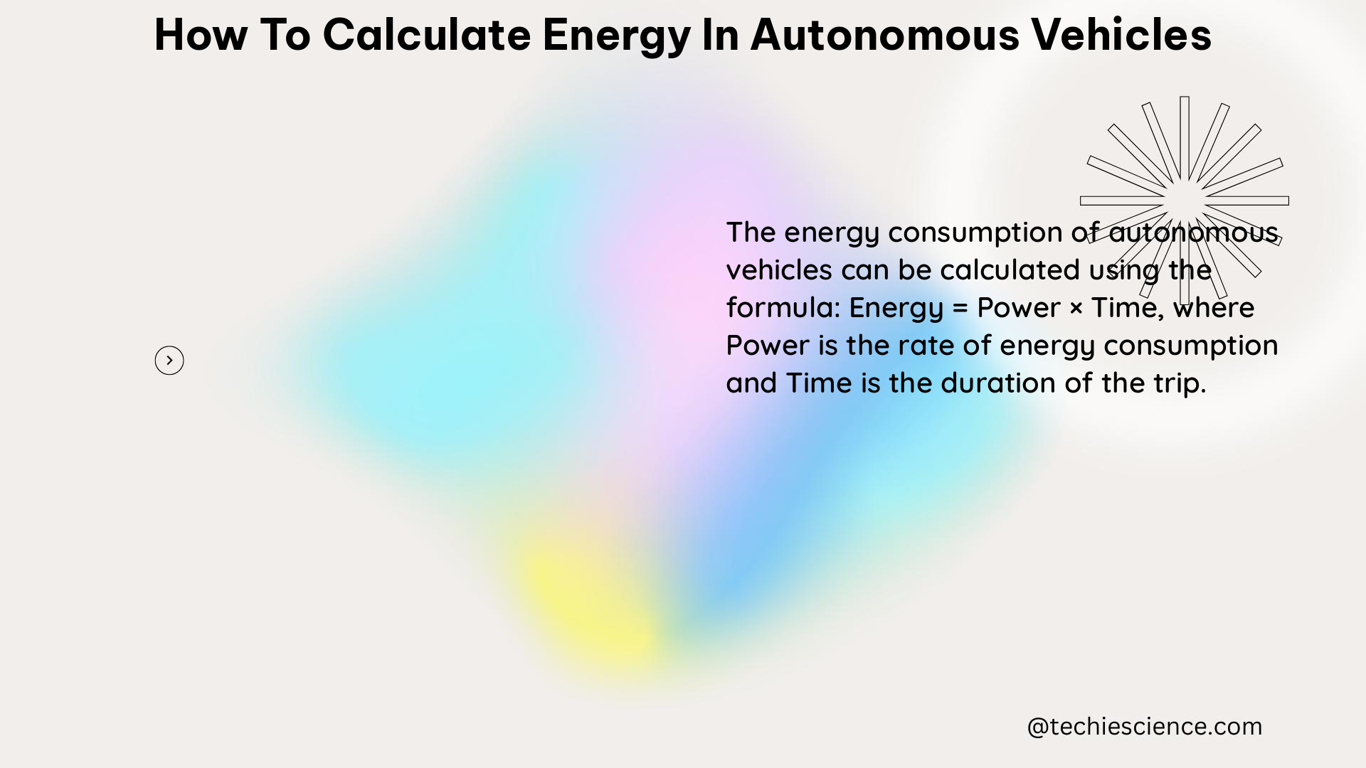 how to calculate energy in autonomous vehicles